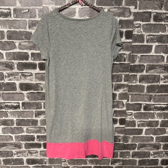 Boden Slub Tee Colorblock Dress gray pink - Picture 9 of 9